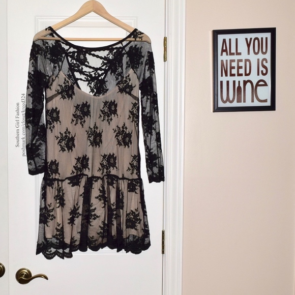 Free People Dresses & Skirts - FREE PEOPLE Woven Dress Intricate Mini Swing Tunic